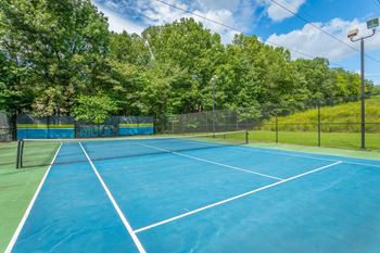 Tennis court at hawthorne at the ridge in madison, al